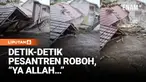Sebuah bangunan pondok pesantren Al-Adalah di Desa Padasari, Kecamatan Jatinegara, Kabupaten Tegal, Jawa Tengah, roboh akibat bencana tanah bergerak pada Selasa sore.