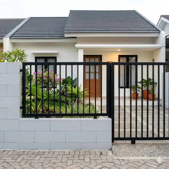 Pagar Rumah Cantik dari Hebel