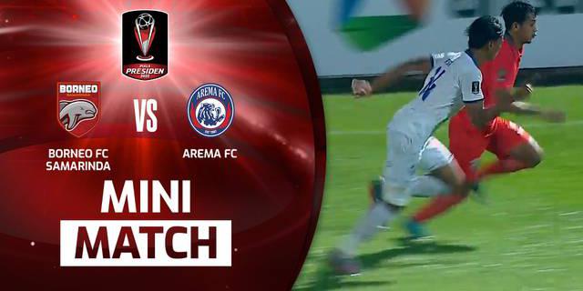 VIDEO: Arema FC Juara Piala Presiden 2022 Usai Menang Agregat 1-0 atas Borneo FC