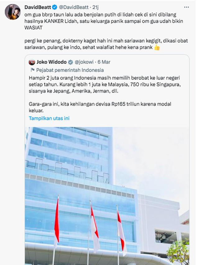 Serupa dengan Cerita Kiky Saputri, David Beatt Beber Pengalaman Keluarga yang Kena Prank Rumah Sakit di Indonesia Sampai Bikin Surat Wasiat