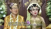 Pesta Pernikahan Pria Korea dengan Wanita Indonesia, Pakai Adat Jawa dan Gelar Dangdutan. foto: Youtube 'KBS WORLD Indonesian'