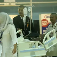 Julia Perez usai cuci darah di RSCM (Nurwahyunan/bintang.com)