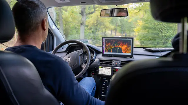 Penampakan Bus Listrik Otonomos 5G di Swedia