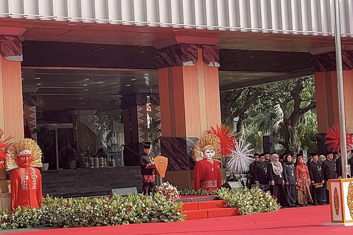 Gubernur DKI Jakarta Pramono Anung melantik 884 pejabat administrator, pengawas, ketua kelompok, ketua subkelompok, hingga kepala puskesmas di lingkungan Pemerintah Provinsi (Pemprov) DKI Jakarta, Rabu (20/5/2026) (Liputan6.com/Winda Nelfira)