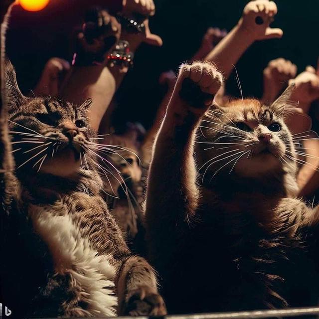 6 Editan Foto Kucing Jadi Musisi Grup Band Metal Ini Kocak