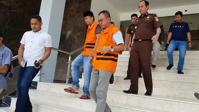 Ilustrasi penahanan tersangka korupsi.