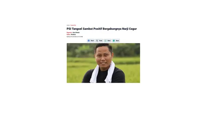 Cek fakta Narji memuji kehebatan Jokowi melebihi Nabi Ibrahim AS