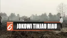 Tinjau pemadaman karhutla di Riau, Presiden Jokowi tegaskan semua pihak harus cegah kebakaran.