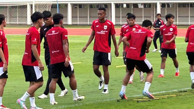 Latihan Timnas Indonesia U-22