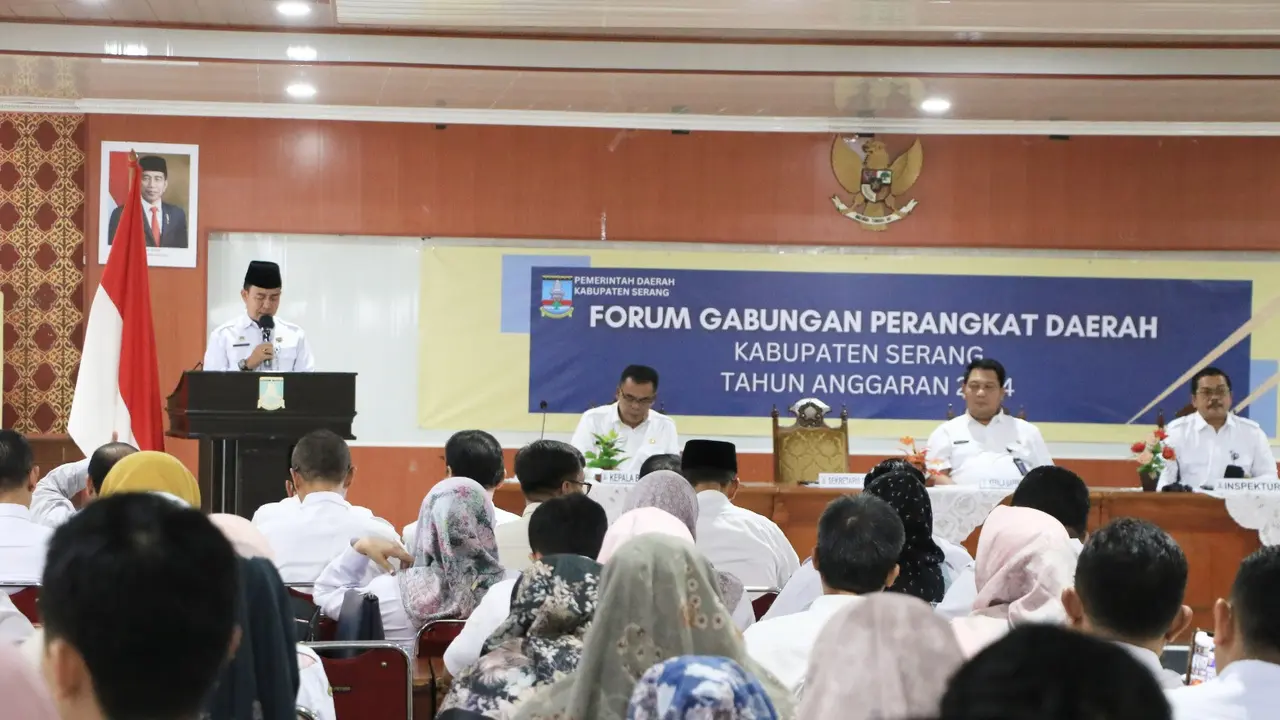 Pemkab Serang mensinergikan program tahun 2025. (Pemkab Serang).