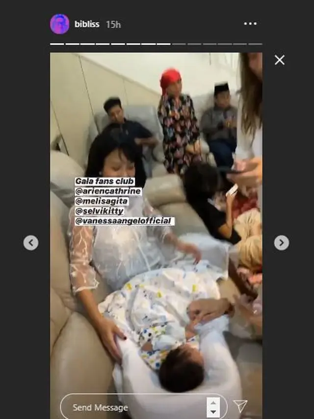 6 Potret Acara Akikah Gala Sky Anak Vanessa Angel, Bernuansa Putih