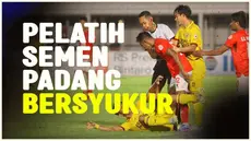 Berita video pelatih Semen Padang, Delfi Adri, merasa bersyukur dengan hasil yang diraih anak asuhnya saat bermain imbang melawan Malut United dalam leg pertama Pegadaian Liga 2, Minggu (25/2/2024).