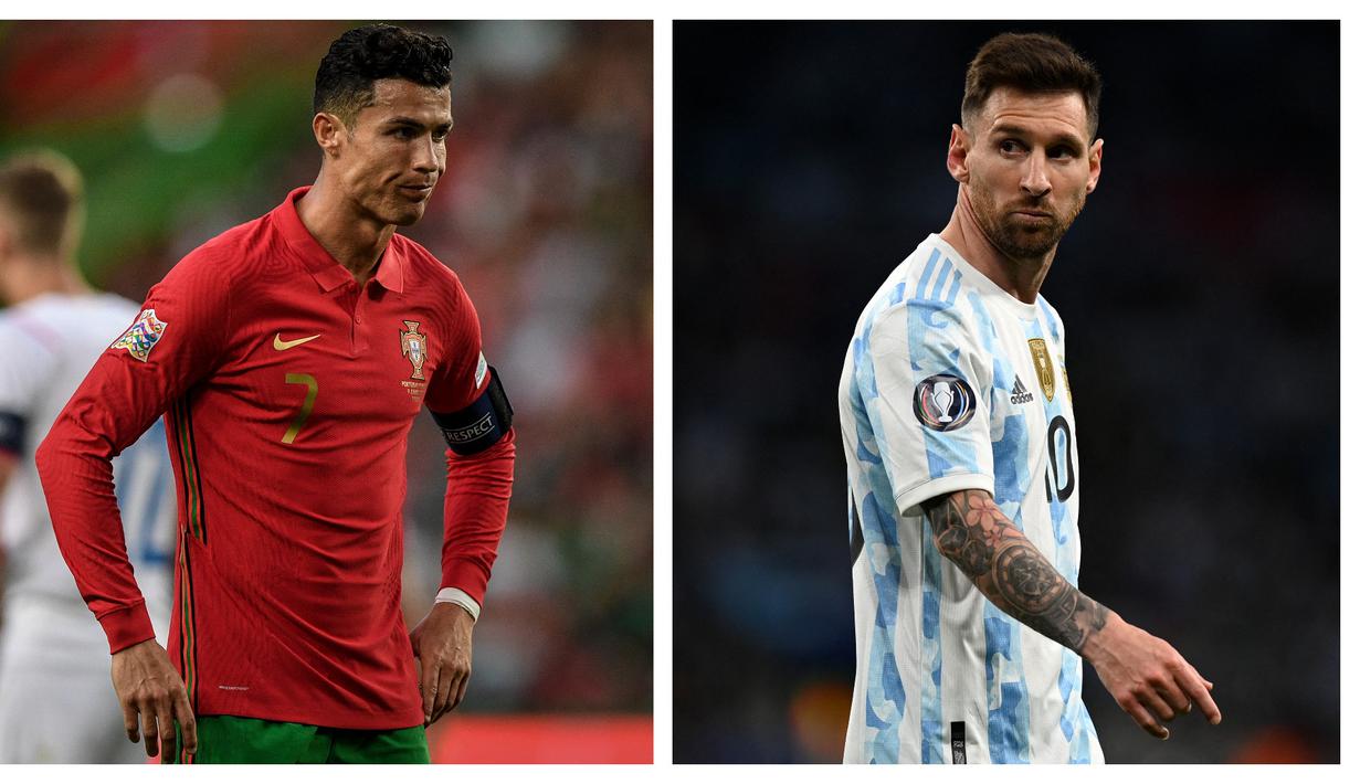 Putaran final Piala Dunia 2022 Qatar yang akan digelar mulai 21 November hingga 18 Desember 2022 tentunya akan diikuti oleh para pemain terbaik di dunia mewakili 32 negara yang memastikan lolos. Dari hasil pembagian grup yang telah dilakukan, terdapat 8 pemain dengan nilai pasar tertinggi di tiap grupnya. Tanpa dua nama yang dianggap sebagai dua pemain terbaik di dunia saat ini, Cristiano Ronaldo dan Lionel Messi, berikut daftar lengkap ke-8 pemain tersebut. (Kolase AFP)