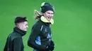 Saat ini Manchester City menduduki posisi 10 klasemen sementara Liga Champions dengan tujuh poin hasil dari dua kali menang, satu kali imbang, dan satu kali kalah. (AFP/Darren Staples)