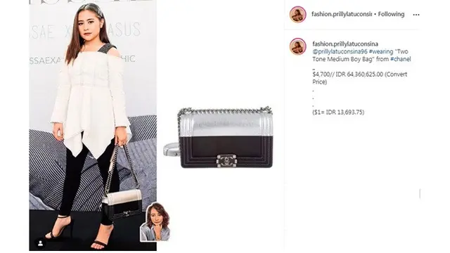 7 Koleksi Sling Bag Mewah Prilly Latuconsina, Ditaksir Capai Ratusan Juta