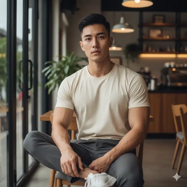 Model Rambut Pria Korea Comma Hair