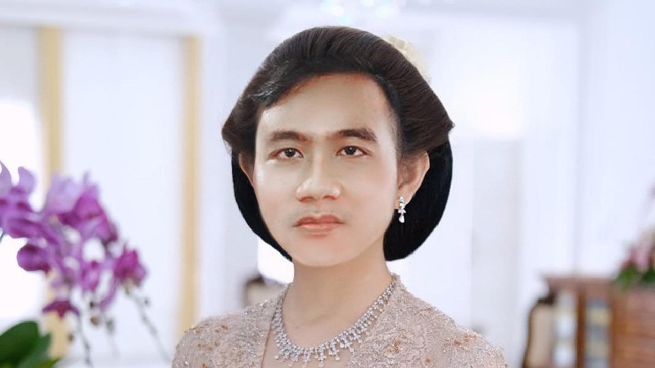 Gibran Rakabuming mengunggah foto editan dirinya sendiri di akun Twitter terverifikasi. (Foto: Dok. Twitter @gibran_tweet)