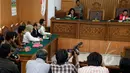 Suasana saat sidang praperadilan Novel Bawesdan di PN Jakarta Selatan, Senin (25/5/2015). Sidang Novel ditunda hingga Jumat 29/5/ mendatang, karena tim kuasa hukum Polri tidak hadir. (Liputan6.com/Yoppy Renato)