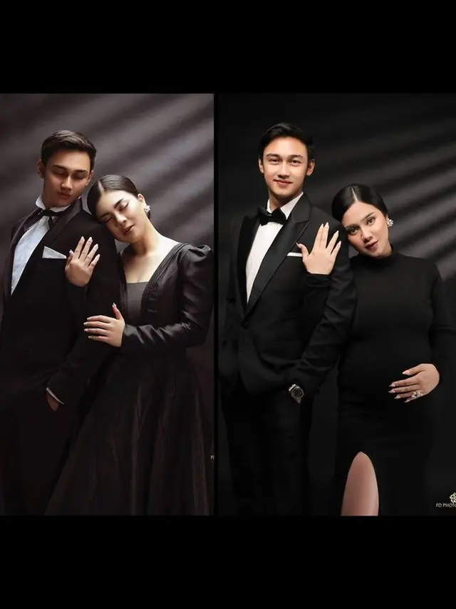 7 Potret Maternity Shoot Felicya Angelista Serba Hitam, Romantis Bareng Hito