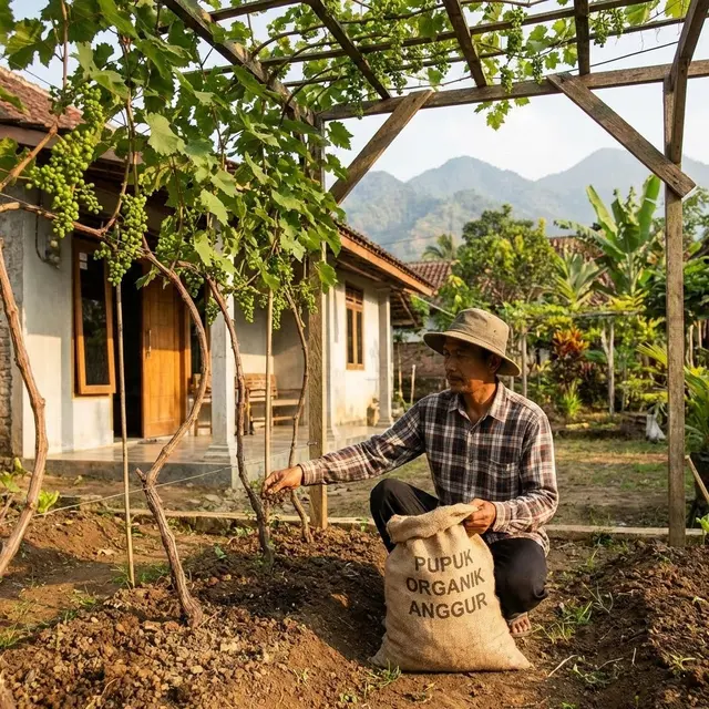 Tips Anggur Berbuah Besar dan Lebat
