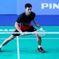 Penampilan Shesar Hiren Rhustavito di babak pertama bulutangkis nomor perorangan SEA Games 2019, Kamis (5/12/2019). (PBSI)