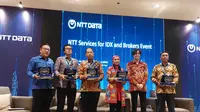 Para panelis pengisi acara diskusi NTT Data (doc: Liputan6.com/SulungLahitani)