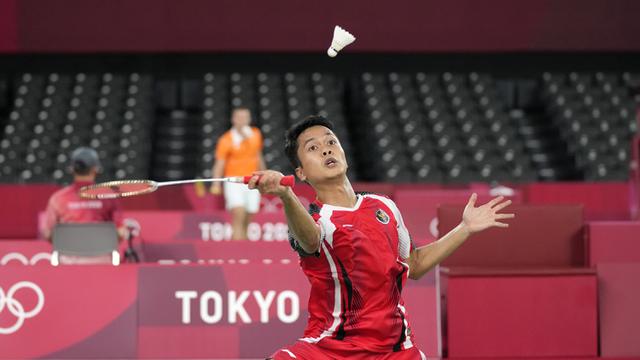 FOTO: Anthony Ginting Lolos ke Perempat Final Olimpiade Tokyo 2020