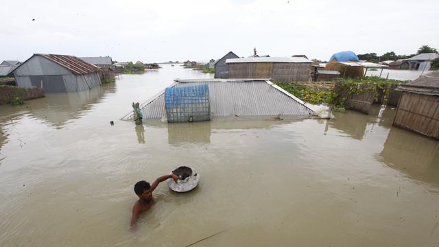 Potret Rumah-Rumah di Bangladesh yang Terendam Banjir