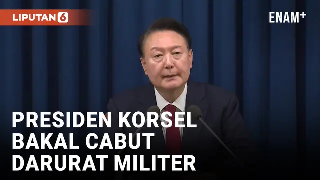 VIDEO: Presiden Korea Selatan akan Cabut Darurat Militer