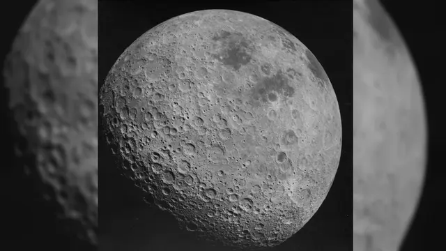 Sisi terjauh Bulan atau the Far Side of the Moon. Dikenal juga dengan nama the Dark Side of the Moon (Apollo 16 / NASA via Wikimedia, Creative Commons)