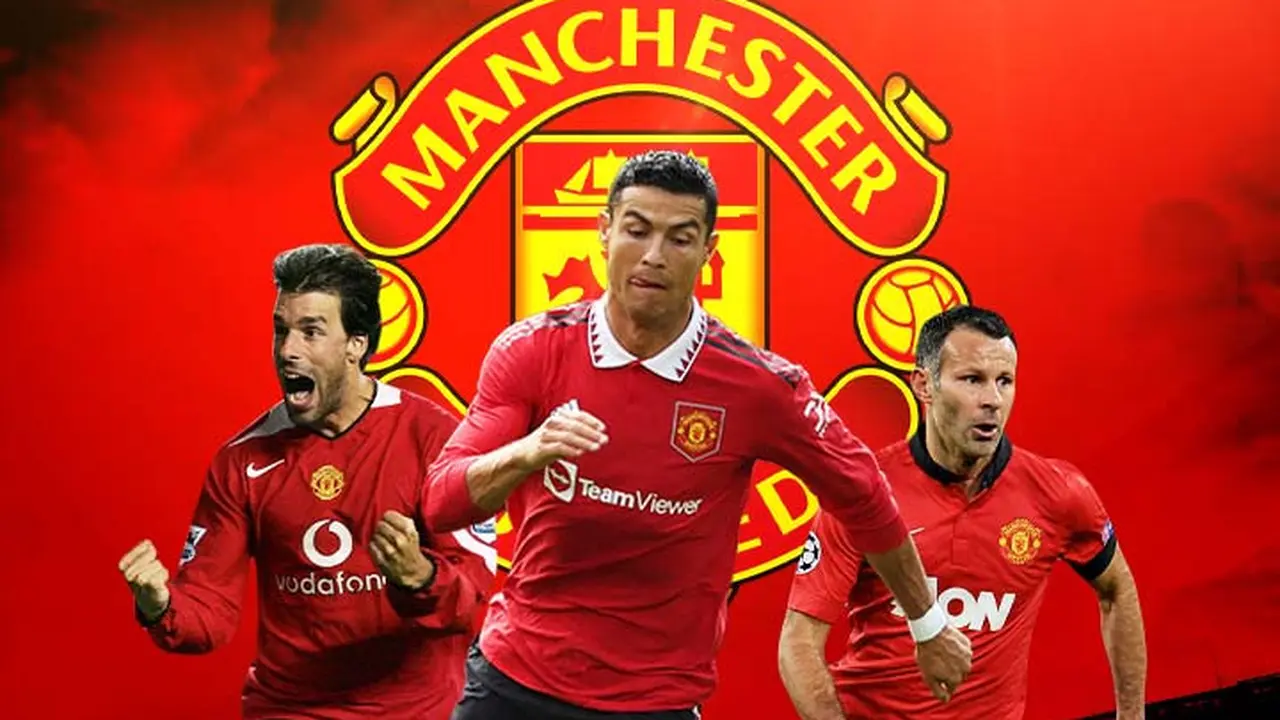 Manchester United - Ruud van Nistelrooy, Cristiano Ronaldo, Ryan Giggs