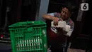Harga kedelai impor di masing-masing daerah pun bervariasi, tapi masih berada di antara Rp9.000 - Rp10.000 per kilogramnya. (Liputan6.com/Herman Zakharia)