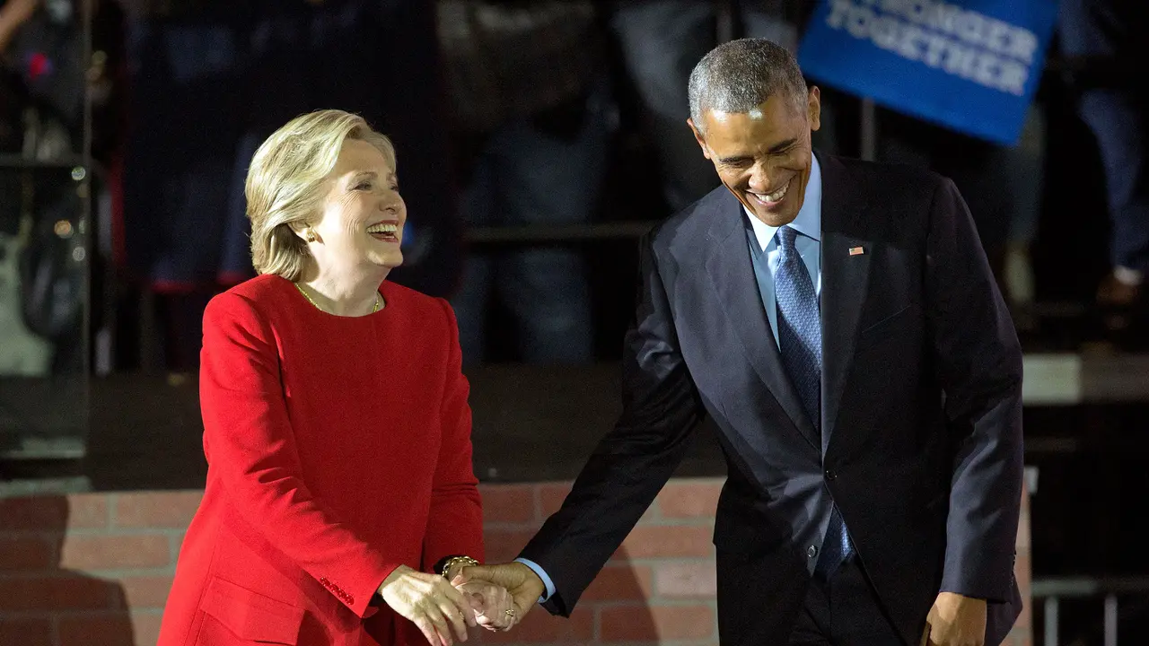 Hillary Clinton dan Barack Obama