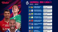 Jadwal Live Streaming BRI Liga 1 2022/2023 Pekan Ke-32 di Vidio, 30 Maret - 5 April 2023
