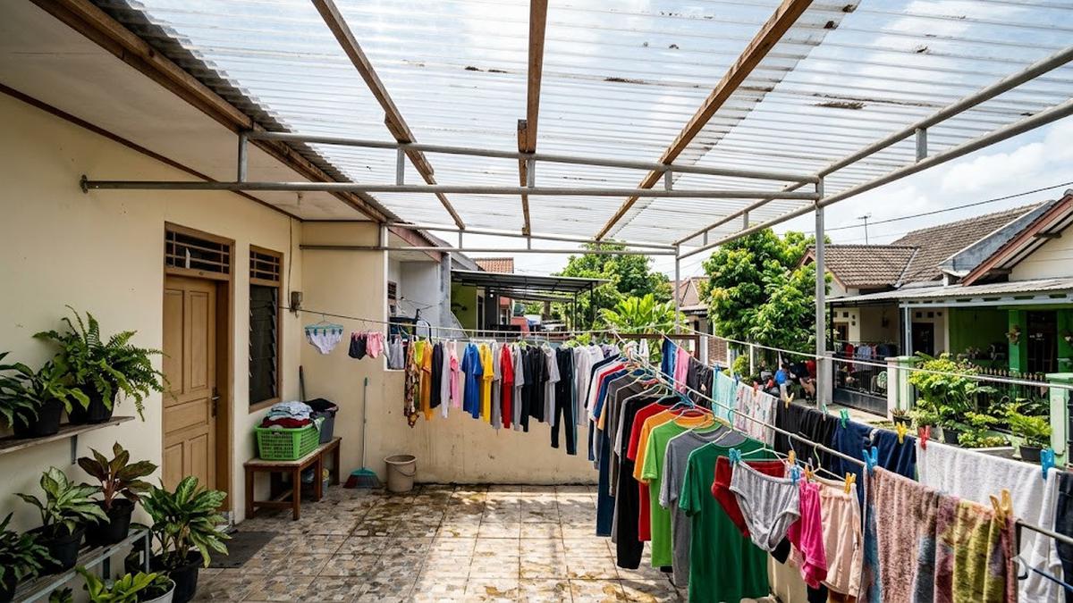 6 Pilihan Atap Jemuran yang Tidak Bikin Area Tambah Panas, Rumah Tetap Sejuk