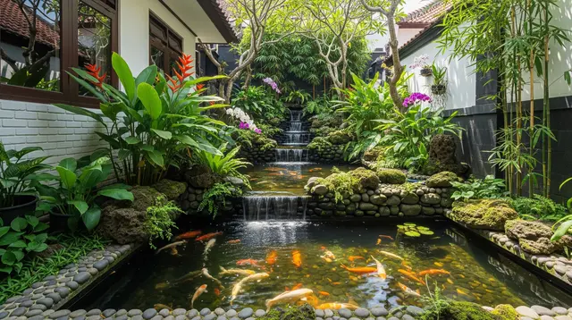 7 Cara Membuat Kolam Ikan Bertingkat untuk Lahan Sempit, Hemat Tempat dan Tetap Menarik