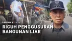 Pembongkaran belasan bangunan liar di Kapuk, Jakarta Barat, diwarnai kericuhan. Sejumlah warga yang mengaku sebagai ahli waris tidak terima dan adu mulut dengan petugas.
