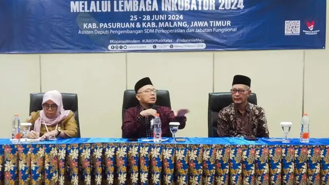 Kementerian Koperasi dan UKM melalui Deputi Bidang Perkoperasian Kementerian Koperasi dan UKM (KemenKopUKM) berkolaborasi dengan PT Greenlite Kreasi Abadi dan U-Coach Indonesia menggelar pelatihan untuk Coach (TOT). (Foto: Istimewa)