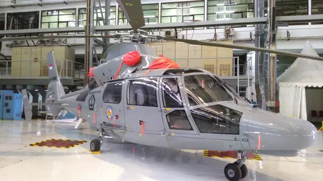 Helikopter HX-5609 Buatan PT DI. (Tommy/Liputan6.com)