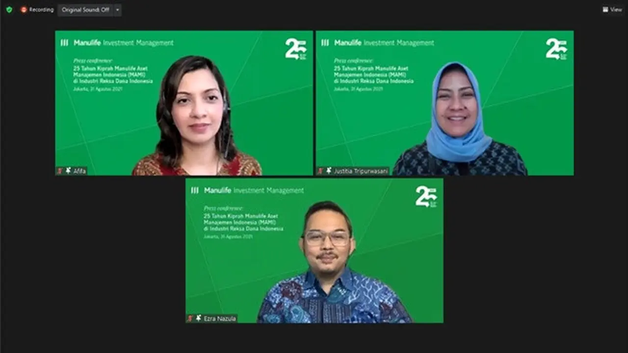 Konferensi pers Manulife Aset Manajemen Indonesia pada Selasa, (31/8/2021) (Dok: Manulife Aset Manajemen Indonesia