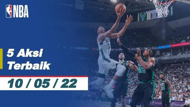 Berita video kumpulan aksi-aksi terbaik dari para pemain yang berlaga di gim 4 playoffs NBA 2021-2022, Selasa 10 Mei 2022. Diantaranya ada aksi Giannis Antetokounmpo dan Jayson Tatum.
