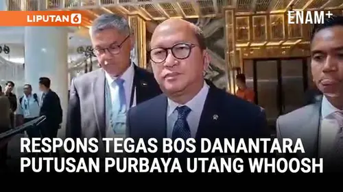 Tegas! Respons Bos Danantara Soal Purbaya Ogah Tanggung Utang Whoosh Pakai APBN