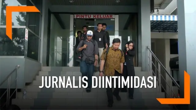 Wartawan korban intimidasi saat meliput kegiatan Malam Munajat 212 melaporkan dugaan tidak intimidasi dan kekerasan ke Polda Metro Jaya.