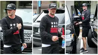 Beckham kedapatan pergi ke cafe bersama dengan ketiga anaknya yaitu Brooklyn, Romeo, dan Cruz menggunakan SUV buatan Land Rover tersebut.