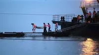 Kecelakaan kapal pesiar di Sungai Yangtze. (BBC)