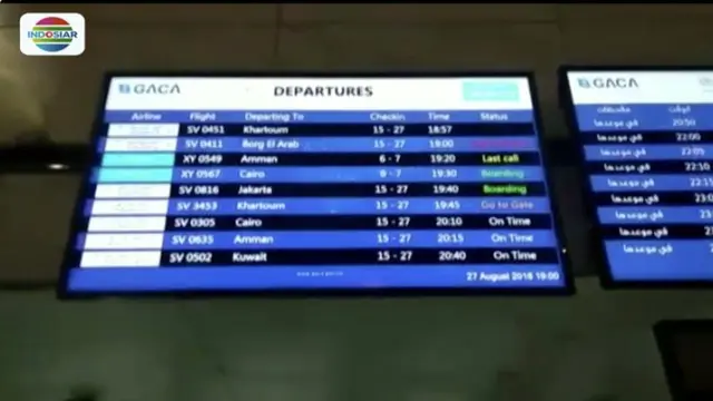 Lima belas kelompok terbang jemaah haji asal Indonesia sudah pulang melalui Bandara King Abdul Aziz, Jeddah.