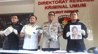 Direktorat Reserse Kriminal Umum Polda Metro Jaya Menggelar Press Release Kasus Dugaan Perampokan, (2/7/2019). (Foto: Merdeka.com)