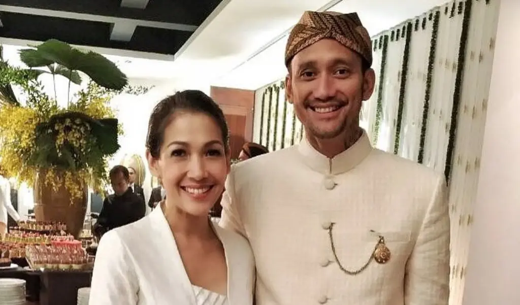 Tora Sudiro dan Mieke Amalia di pernikahan Moreno Soeprapto.