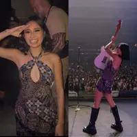 Niki Zefanya Kenakan Mini Dress Batik saat Konser Dua Hari di Jakarta. [Instagram]