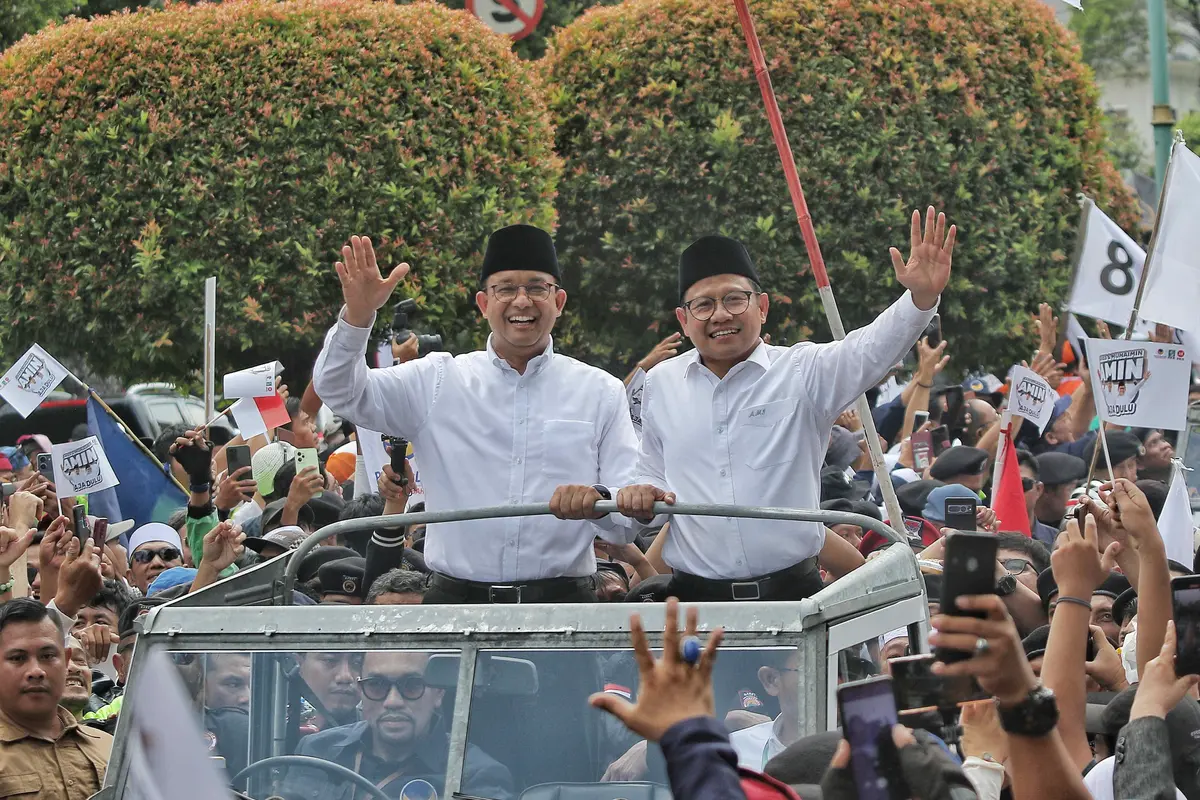 Anies Baswedan dan Muhaimin Iskandar alias Cak Imin